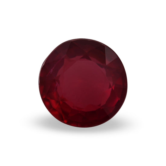 0.68 Carat Red MOZAMBIQUE Round Ruby