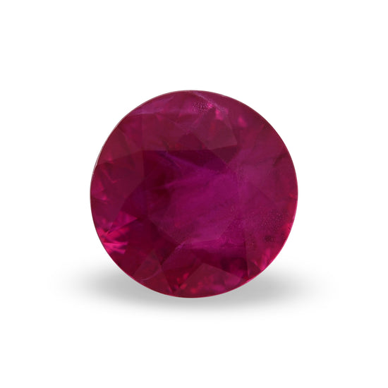 0.63 Carat Red BURMESE Round Ruby