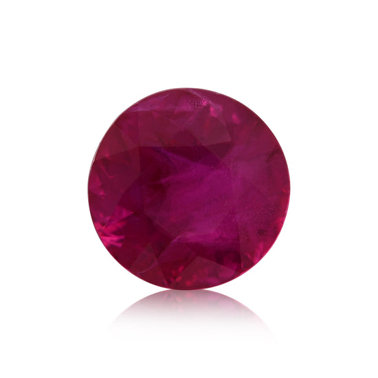 0.63 Carat Red BURMESE Round Ruby