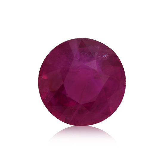 0.61 Carat Red BURMESE Round Ruby