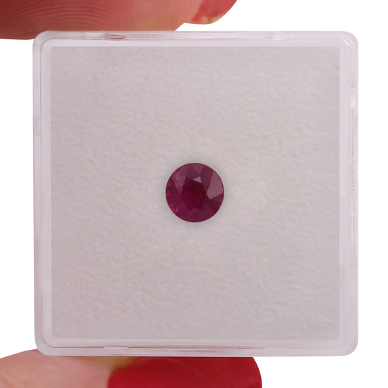 0.61 Carat Red BURMESE Round Ruby