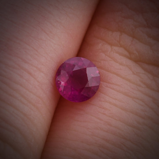 0.61 Carat Red BURMESE Round Ruby