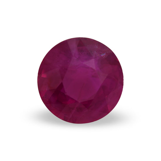 0.61 Carat Red BURMESE Round Ruby