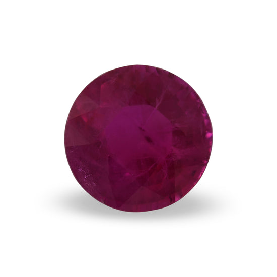 0.70 Carat Red BURMESE Round Ruby