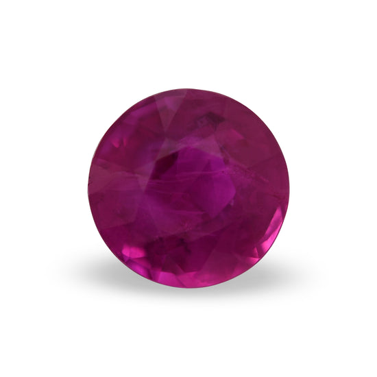 0.68 Carat Red BURMESE Round Ruby