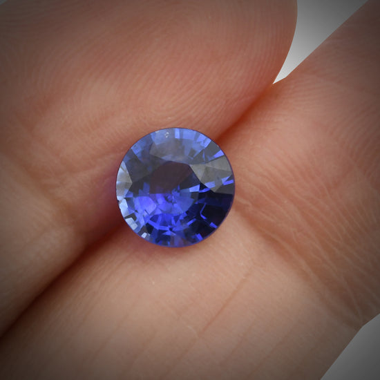 1.50 Carat Blue  Round Sapphire GWLAB