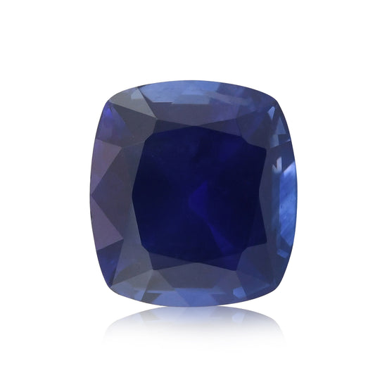 3.09 Carat Blue  Cushion Sapphire GWLAB