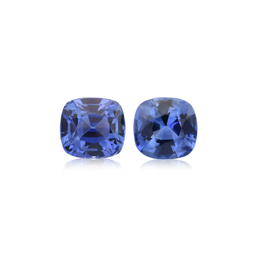 2.90 Carat Blue SRI LANKAN Cushion Sapphires