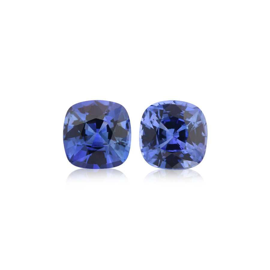 3.01 Carat Blue SRI LANKAN Cushion Sapphires