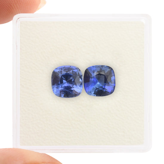 3.01 Carat Blue SRI LANKAN Cushion Sapphire