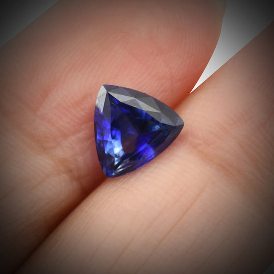 1.65 Carat Blue SRI LANKAN Trilliant Sapphire