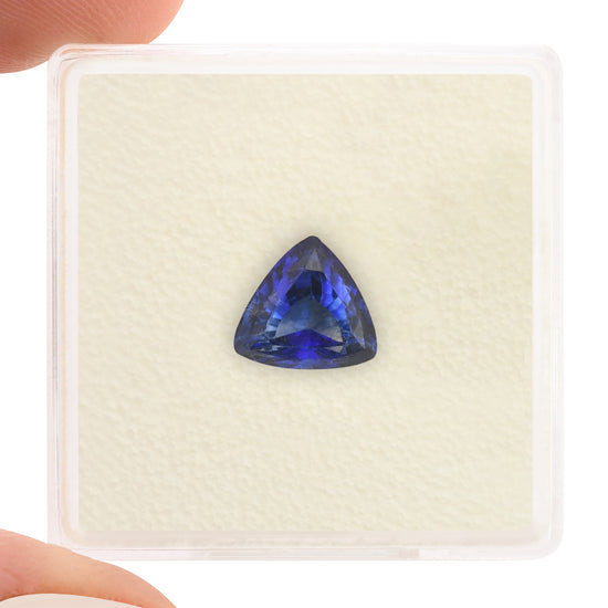 1.65 Carat Blue SRI LANKAN Trilliant Sapphire