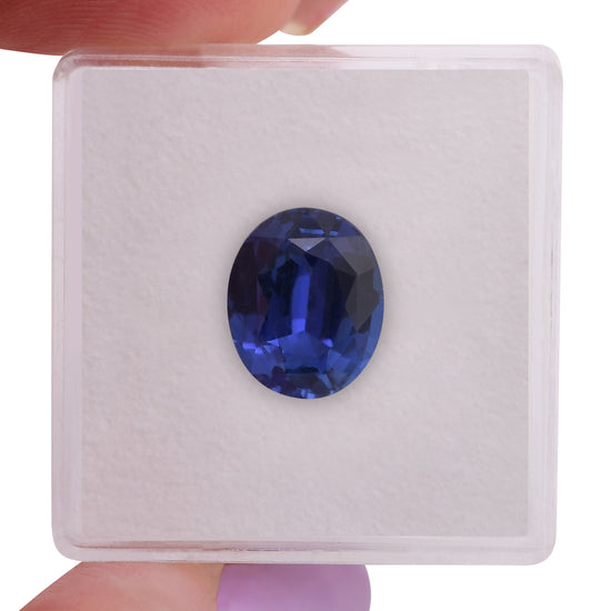 4.31 Carat Blue SRI LANKAN Oval Sapphire CD
