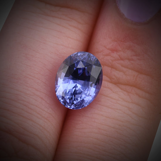 4.13 Carat Blue SRI LANKAN Oval Sapphire CD