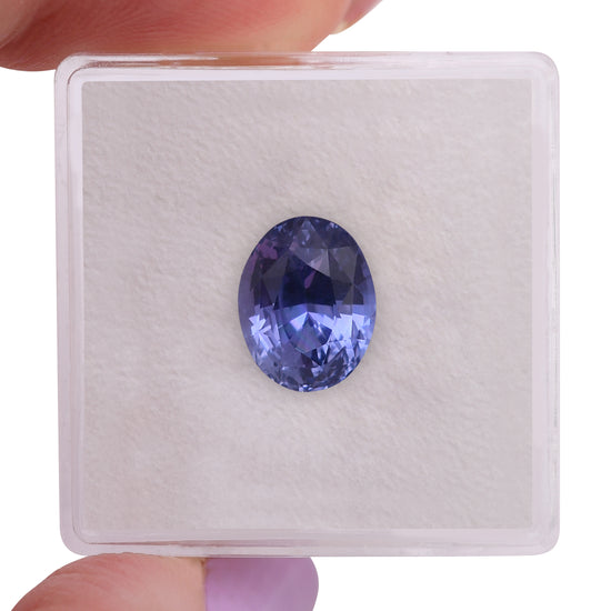 4.13 Carat Blue SRI LANKAN Oval Sapphire CD