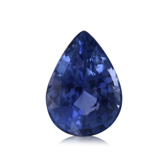 3.73 Carat Blue SRI LANKAN Pear Sapphire CD