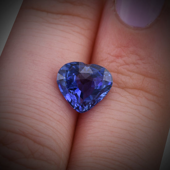 3.10 Carat Blue MADAGASCAR Heart Sapphire CD