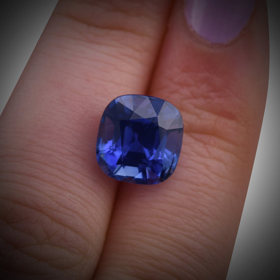 6.79 Carat Blue MADAGASCAR Cushion Sapphire CD