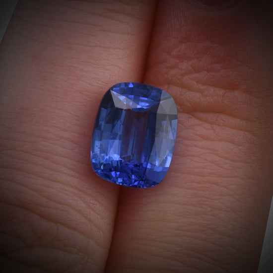 4.20 Carat Blue MADAGASCAR Cushion Sapphire CD