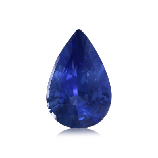 2.04 Carat Blue SRI LANKAN Pear Sapphire CD