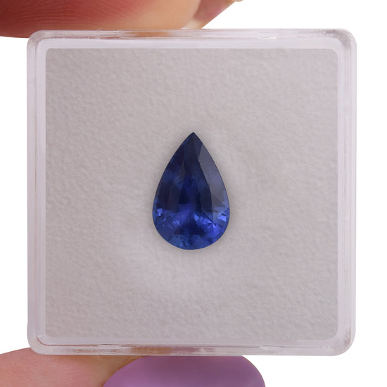 2.04 Carat Blue SRI LANKAN Pear Sapphire CD