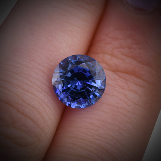 3.78 Carat Blue SRI LANKAN Round Sapphire CD