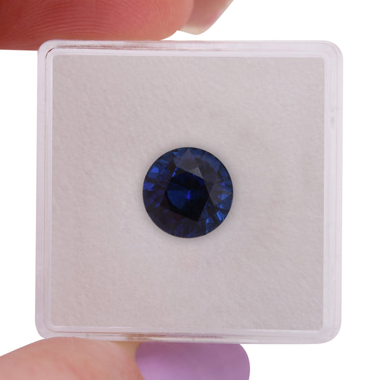 3.29 Carat Blue SRI LANKAN Round Sapphire CD