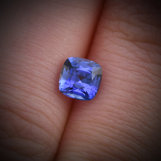 1.36 Carat Blue SRI LANKAN Sq. Cushion Sapphire