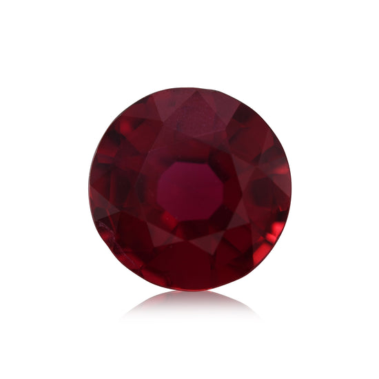 1,33 Karat roter MOZAMBIQUE-Rundrubin