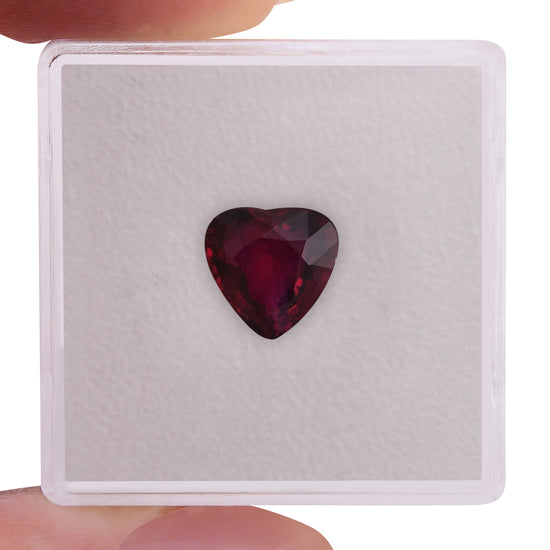2.02 Carat Red MOZAMBIQUE Heart Ruby CD