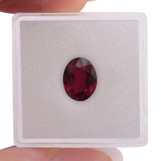 2.03 Carat Red MOZAMBIQUE Oval Ruby CD