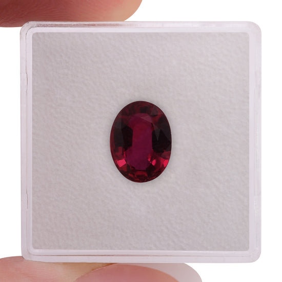 2.02 Carat Red MOZAMBIQUE Oval Ruby CD