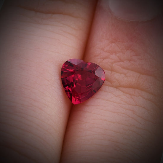 1.09 Carat Red MOZAMBIQUE Heart Ruby