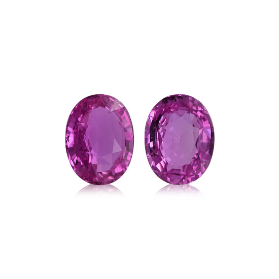 8.60 Karat rosafarbener MADAGASKAR Oval Saphir CD