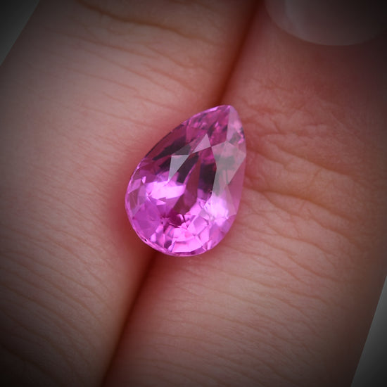 3.54 Carat Pink MADAGASCAR Pear Sapphire CD