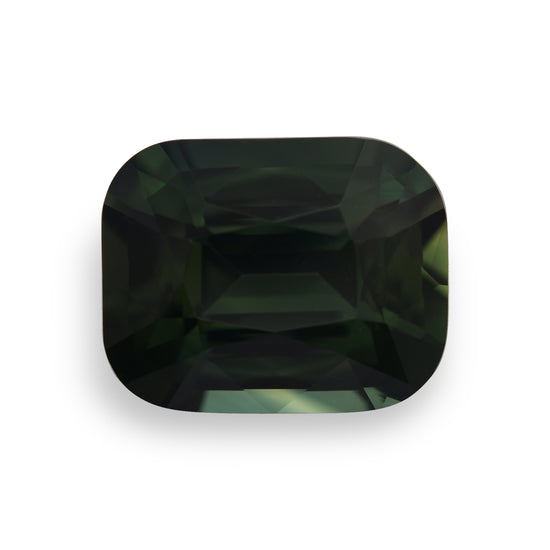 3.64 Carat Green MADAGASCAR Cushion Sapphire CD