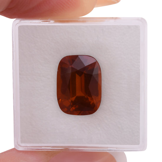 7.33 Carat Orange SRI LANKAN Cushion Sapphire CD