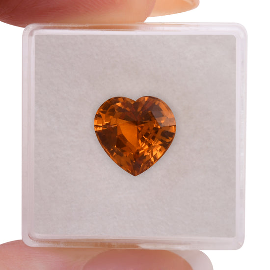 5.03 Carat Orange SRI LANKAN Heart Sapphire CD