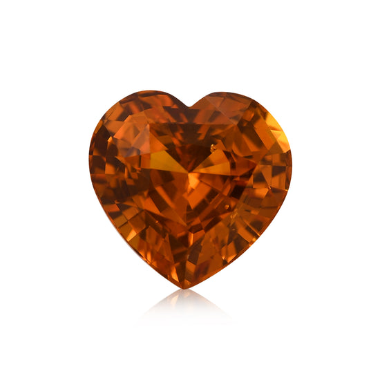 5.03 Karat Oranger SRI LANKAN Herz-Saphir CD