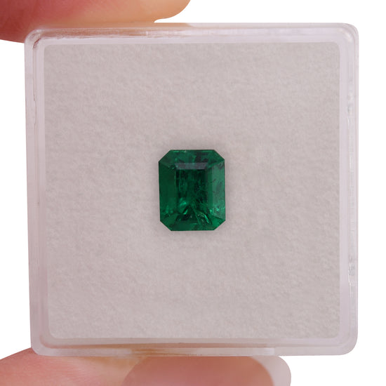 1.14 Carat Vivid Green COLOMBIAN Emerald Emerald CD
