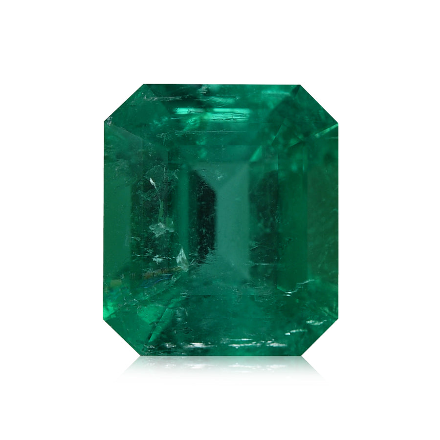 1.40 Carat Green COLOMBIAN Emerald Emerald MUZO & CD