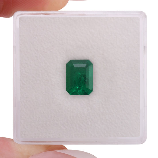 1.14 Carat Green COLOMBIAN Emerald Muzo Emerald CD and Muzo