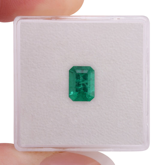 1.03 Carat Green COLOMBIAN Emerald Emerald CD and Muzo