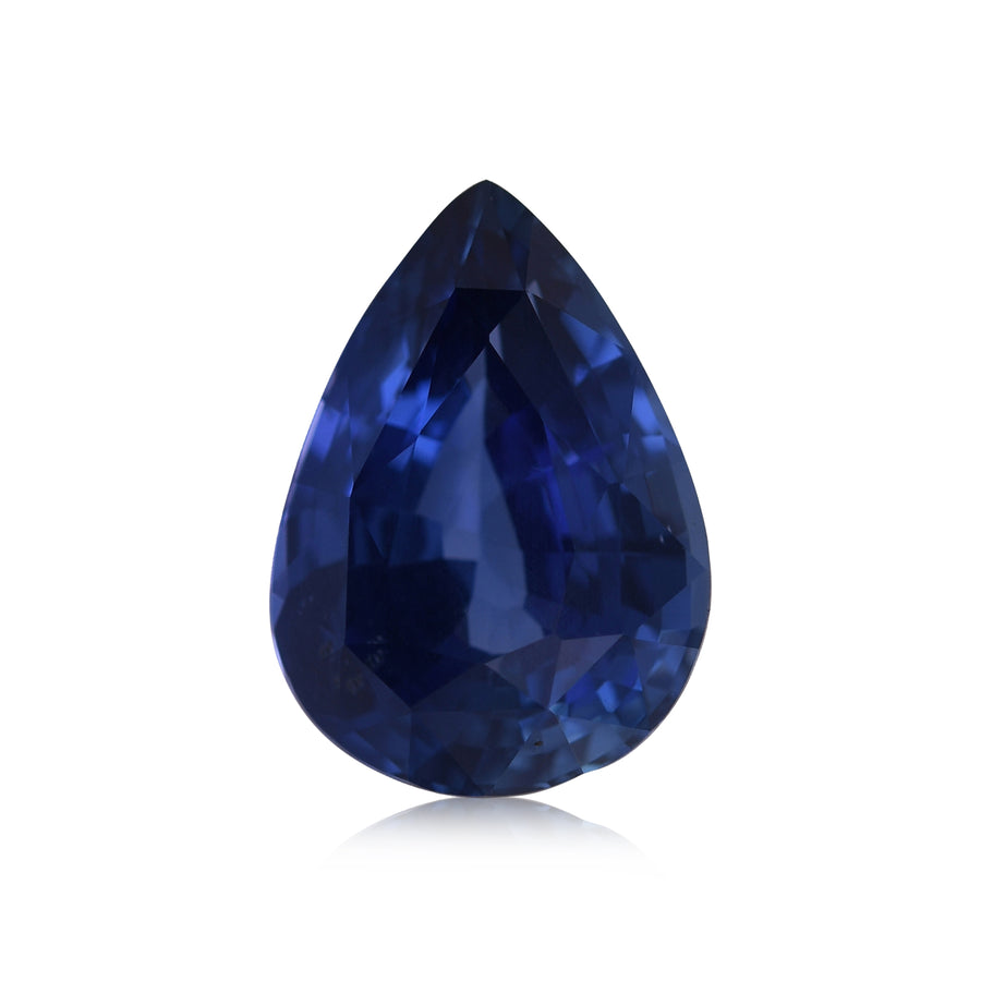 6.05 Carat Blue SRI LANKAN Pear Sapphire CD