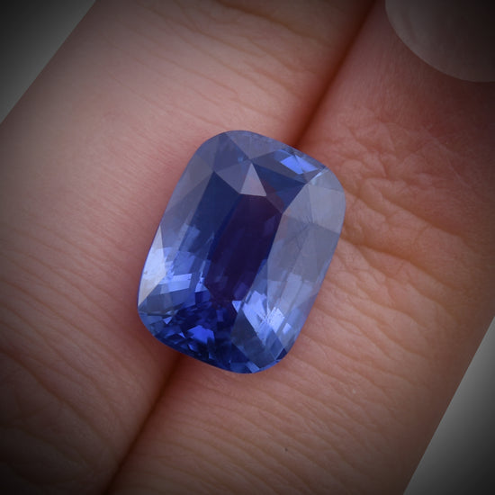 9.04 Carat Blue MADAGASCAR Cushion Sapphire AGL