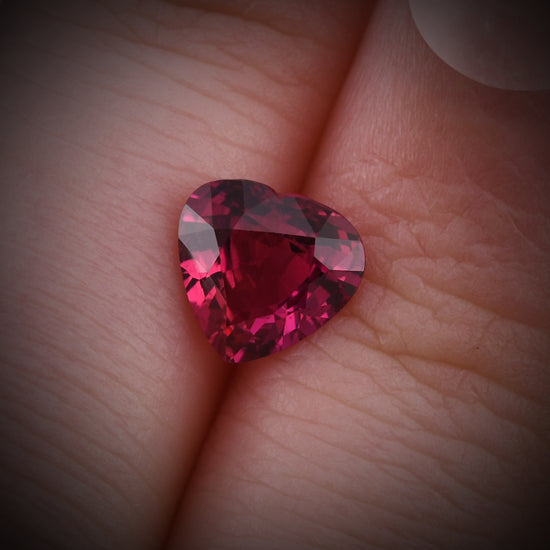 1.71 Carat Red MOZAMBIQUE Heart Ruby GIA