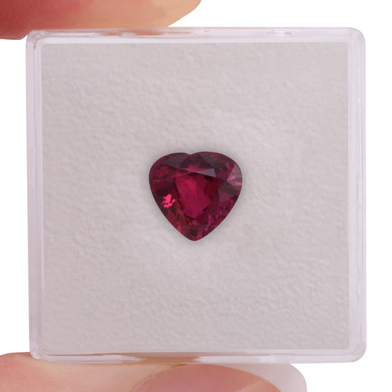 1.71 Carat Red MOZAMBIQUE Heart Ruby GIA