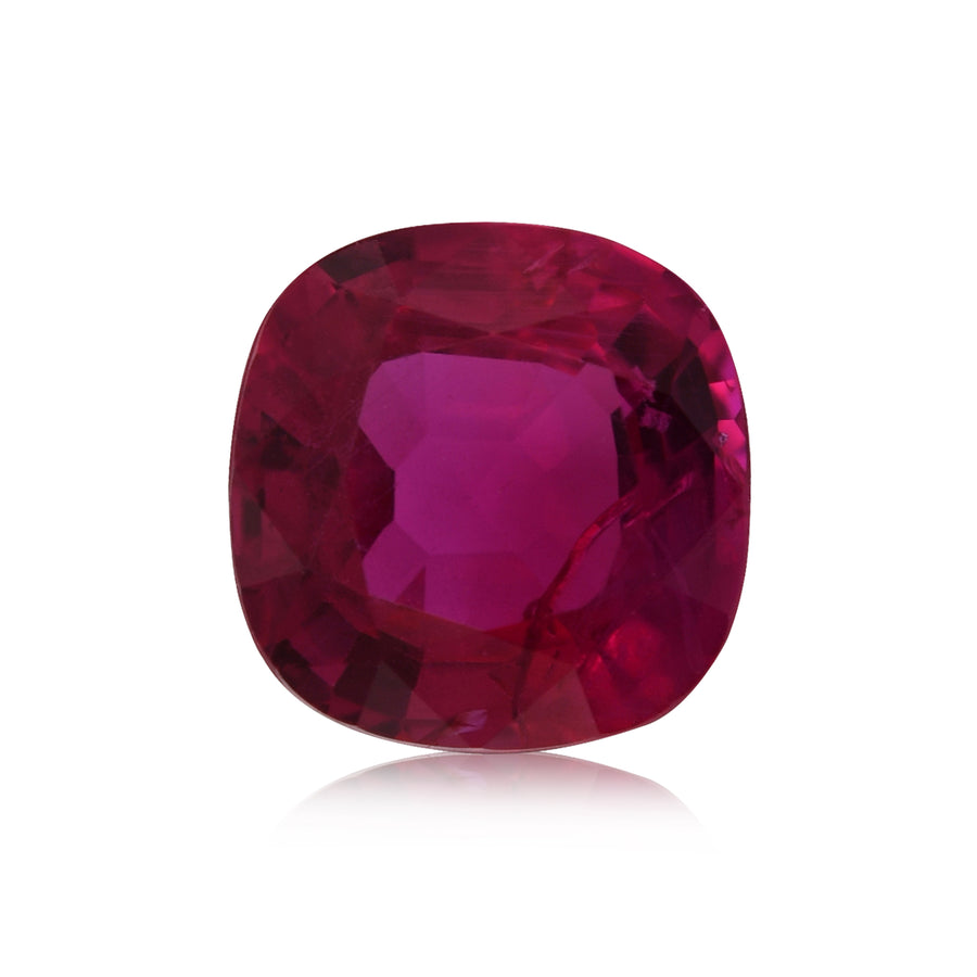 1,60 Karat roter Kissen-Rubin aus MOSAMBIK (GIA)