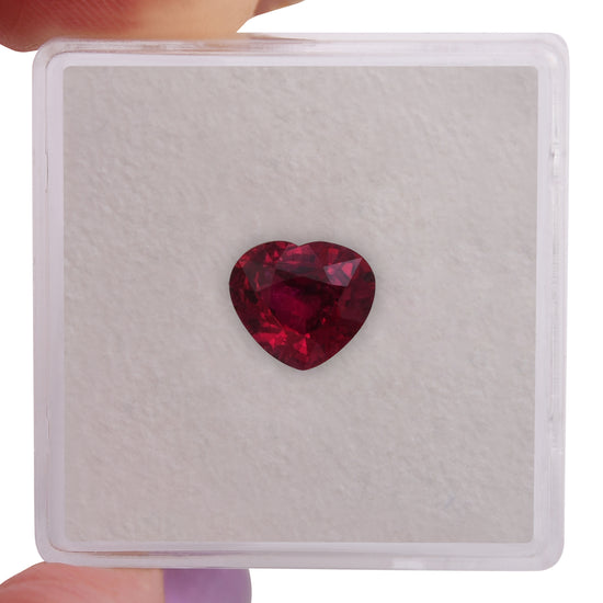 1.51 Carat Red MOZAMBICAN Heart Ruby GIA