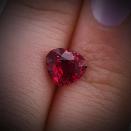 1.51 Carat Red MOZAMBICAN Heart Ruby GIA